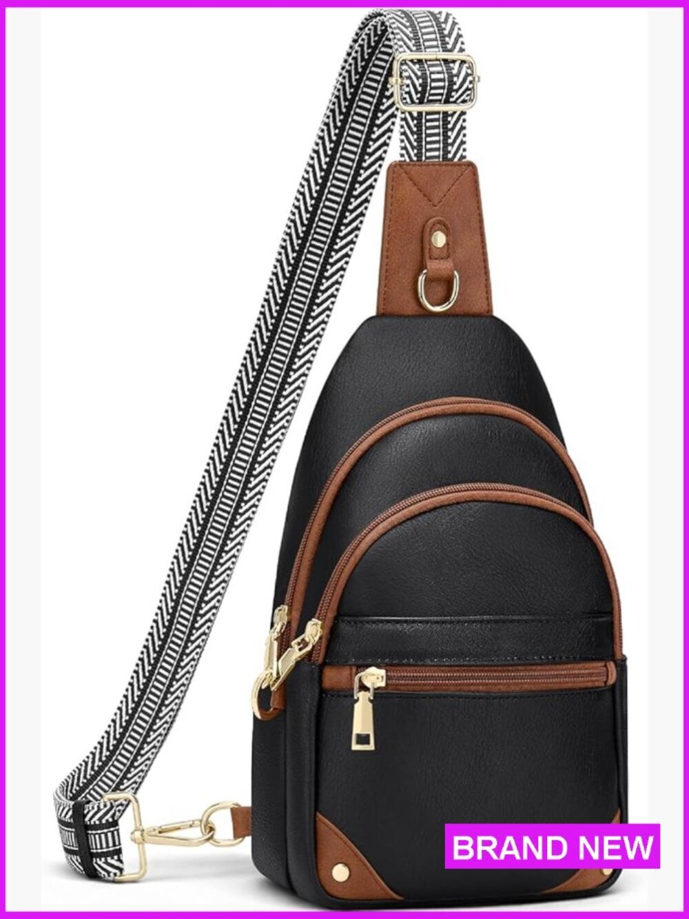 Anti Theft Sling Bag Crossbody Travel Purse RFID Blocking Chest Bag
